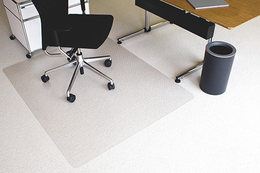 ECO GRIP® PC-Polycarbonat-Bodenschutzmatten für Teppichböden mit Noppenrücken