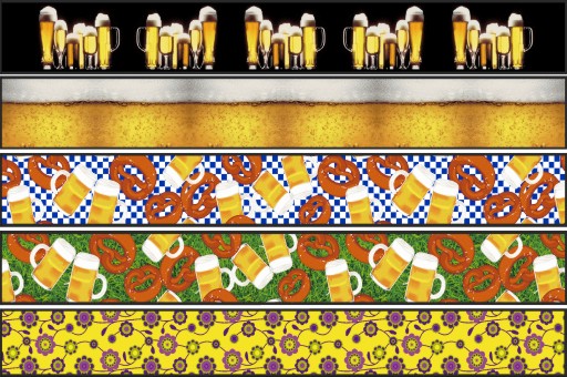 Bierbankauflagen mit Bierkrug-Designs