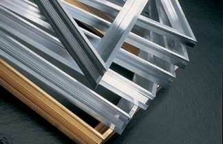 Vollprofil: Messing-Rahmen und Aluminium-Rahmen